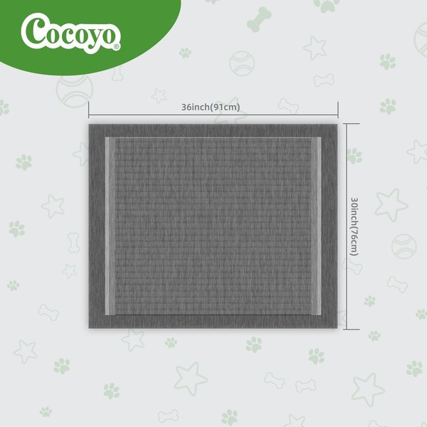 COCOYO Carbon Odor Eliminator with Charcoal Unscented Dog Training Pads