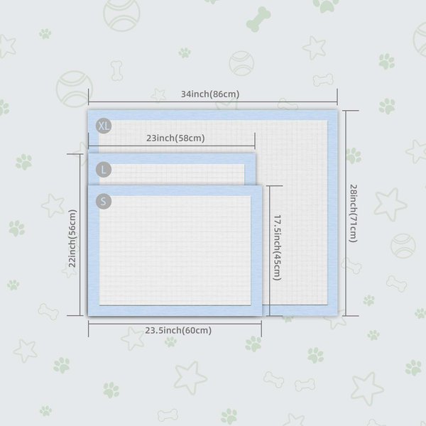 COCOYO - Tapetes de entrenamiento de 22 x 22 pulgadas, 100 unidades