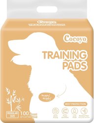 COCOYO Earth Friendly Bamboo Unscented Super Absorbent Quick Dry Dog Training Pads, 22 x 22-in, 100 count