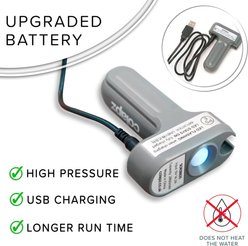 Colapz Rechargeable Portable Shower, Gray slide 2 of 4