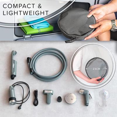 Show full view: Colapz Rechargeable Portable Shower, Gray slide 2 of 4