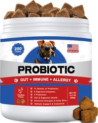 ColEaze Probiotic Chicken Flavor Chews Digestive Aid for Dogs, 200 count slide 1 of 7