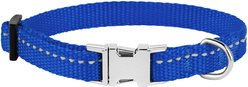CollarDirect Adjustable Reflective Nylon Dog Collar, Blue, X-Small slide 2 of 7