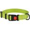 Show in main carousel: CollarDirect Adjustable Reflective Nylon Dog Collar, Lime Green, Large slide 1 of 8