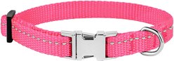 CollarDirect Adjustable Reflective Nylon Dog Collar, Pink, X-Small slide 2 of 6