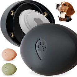 CollarDirect Airtag Holder for Dog Collar, 2 count, Black