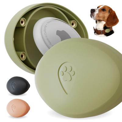 Show full view: CollarDirect Airtag Holder for Dog Collar, Green slide 1 of 1