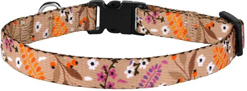 Show full view: CollarDirect Floral Design Pattern Nylon Cat Collar, Beige slide 3 of 3