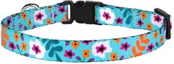 CollarDirect Floral Design Pattern Nylon Cat Collar, Mint Green slide 2 of 3