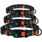 Show in main carousel: CollarDirect Floral Design Pattern Nylon Dog Collar, Black, Small slide 4 of 6