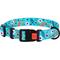 Show in main carousel: CollarDirect Floral Design Pattern Nylon Dog Collar, Mint Green, X-Large slide 2 of 6
