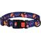 Show in main carousel: CollarDirect Floral Design Pattern Nylon Dog Collar, Navy Blue, Medium slide 2 of 6