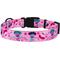 Show in main carousel: CollarDirect Floral Design Pattern Nylon Dog Collar, Pink, Medium slide 3 of 6