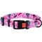 Show in main carousel: CollarDirect Floral Design Pattern Nylon Dog Collar, Pink, Small slide 3 of 7