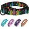 Show in main carousel: CollarDirect Floral Design Pattern Nylon Martingale Dog Collar, Black, Large slide 3 of 4