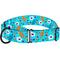 Show in main carousel: CollarDirect Floral Design Pattern Nylon Martingale Dog Collar, Mint Green, Medium slide 5 of 6
