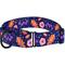 Show in main carousel: CollarDirect Floral Design Pattern Nylon Martingale Dog Collar, Navy Blue, Large slide 1 of 5