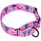 Show in main carousel: CollarDirect Floral Design Pattern Nylon Martingale Dog Collar, Pink, Medium slide 2 of 4