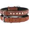 Show in main carousel: CollarDirect Handmade Studded Leather Dog Collar, Brown, X-Small slide 2 of 3