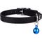 Show in main carousel: CollarDirect Leather Cat Collar with Bell, Black, Medium: 9 to 11-in neck, 3/8-in wide slide 2 of 4