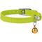 Show in main carousel: CollarDirect Leather Cat Collar with Bell, Lime Green, Medium: 9 to 11-in neck, 3/8-in wide slide 2 of 4