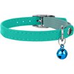 Show in main carousel: CollarDirect Leather Cat Collar with Bell, Mint Green, Medium: 9 to 11-in neck, 3/8-in wide slide 2 of 4