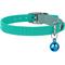 Show in main carousel: CollarDirect Leather Cat Collar with Bell, Mint Green, Small: 6 to 7-in neck, 3/8-in wide slide 2 of 4