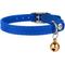 Show in main carousel: CollarDirect Leather Cat Collar with Bell, Navy Blue, Medium: 9 to 11-in neck, 3/8-in wide slide 2 of 3