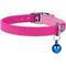 Show in main carousel: CollarDirect Leather Cat Collar with Bell, Pink, Small: 6 to 7-in neck, 3/8-in wide slide 2 of 4