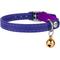 Show in main carousel: CollarDirect Leather Cat Collar with Bell, Purple, Small: 6 to 7-in neck, 3/8-in wide slide 2 of 4