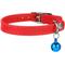 Show in main carousel: CollarDirect Leather Cat Collar with Bell, Red, Medium: 9 to 11-in neck, 3/8-in wide slide 3 of 5