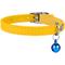 Show in main carousel: CollarDirect Leather Cat Collar with Bell, Yellow, Medium: 9 to 11-in neck, 3/8-in wide slide 3 of 5