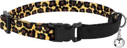 CollarDirect Leopard Breakaway Buckle Cat Collar, Brown