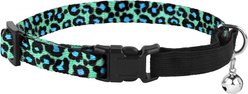 CollarDirect Leopard Breakaway Buckle Cat Collar, Green
