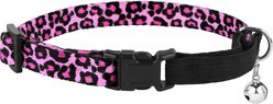 CollarDirect Leopard Breakaway Buckle Cat Collar, Pink