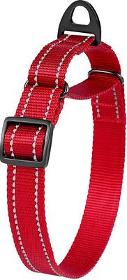 Show full view: CollarDirect Reflective Martingale Nylon Dog Collar, Red, Medium slide 3 of 7
