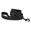 CollarDirect Reflective Nylon Dog Leash, 5-ft, Black, Small