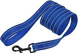 CollarDirect Reflective Nylon Dog Leash, 5-ft, Blue, Small slide 2 of 5