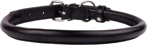 Show full view: CollarDirect Rolled Leather Dog Collar, Black, XX-Large: 19 to 21-in neck, 9/16-in wide slide 3 of 6