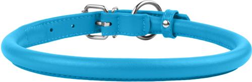 Show full view: CollarDirect Rolled Leather Dog Collar, Blue, X-Large: 16 to 18-in neck, 9/16-in wide slide 2 of 4