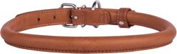 CollarDirect Rolled Leather Dog Collar, Brown, Small: 9 to 11-in neck, 3/8-in wide slide 2 of 4