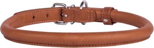 Show full view: CollarDirect Rolled Leather Dog Collar, Brown, XX-Large: 19 to 21-in neck, 9/16-in wide slide 2 of 5