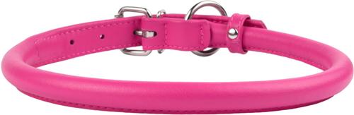 Show full view: CollarDirect Rolled Leather Dog Collar, Pink, Medium: 12 to 14-in neck, 1/2-in wide slide 2 of 5