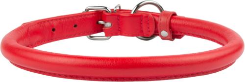 Show full view: CollarDirect Rolled Leather Dog Collar, Red, X-Small: 7 to 8-in neck, 3/8-in wide slide 2 of 5