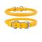 Show in main carousel: CollarDirect Rolled Leather Dog Collar, Yellow, Medium: 12 to 14-in neck, 1/2-in wide slide 1 of 5