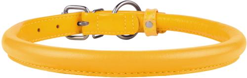 Show full view: CollarDirect Rolled Leather Dog Collar, Yellow, Small: 9 to 11-in neck, 3/8-in wide slide 2 of 5