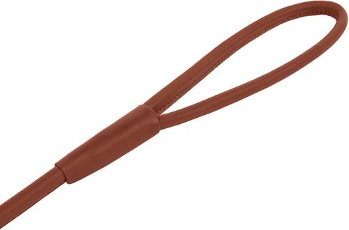 Show full view: CollarDirect Rolled Leather Dog Leash, Brown, Large: 4-ft long, 3/8-in wide slide 3 of 4
