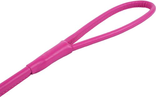 Show full view: CollarDirect Rolled Leather Dog Leash, Pink, Small: 6-ft long, 1/4-in wide slide 3 of 4