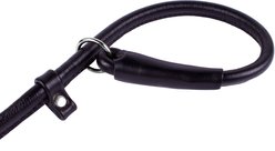 CollarDirect Rolled Leather Dog Slip Lead, Black, Large: 6-ft long, 3/8-in wide slide 2 of 3