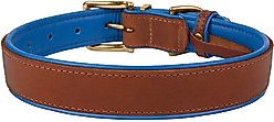 CollarDirect Soft Padded Leather Dog Collar, Navy Blue, Small slide 2 of 2